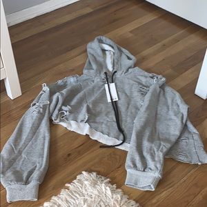 LF/Emma & Sam crop hoodie